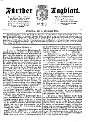 Fürther Tagblatt Donnerstag 6. September 1855