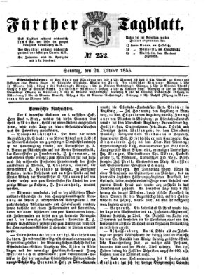 Fürther Tagblatt Sonntag 21. Oktober 1855