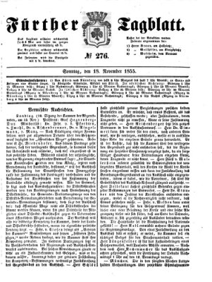 Fürther Tagblatt Sonntag 18. November 1855