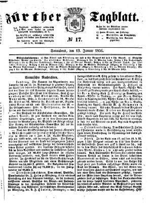 Fürther Tagblatt Samstag 19. Januar 1856