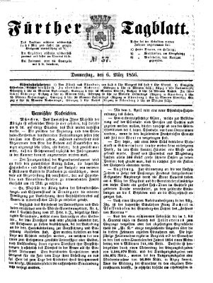 Fürther Tagblatt Donnerstag 6. März 1856