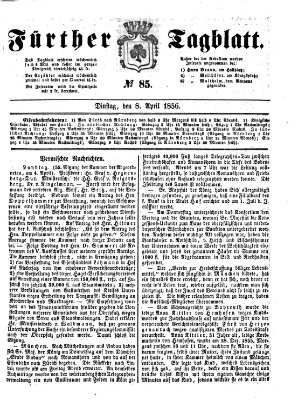 Fürther Tagblatt Dienstag 8. April 1856