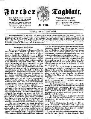 Fürther Tagblatt Dienstag 27. Mai 1856