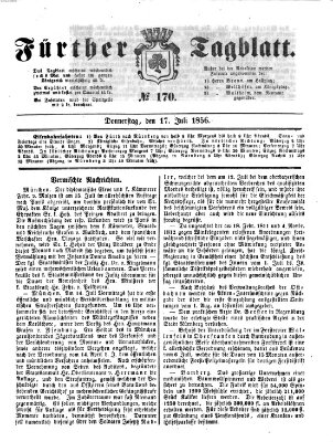 Fürther Tagblatt Donnerstag 17. Juli 1856