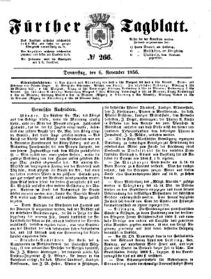 Fürther Tagblatt Donnerstag 6. November 1856