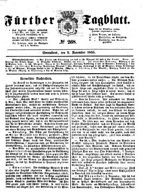 Fürther Tagblatt Samstag 8. November 1856
