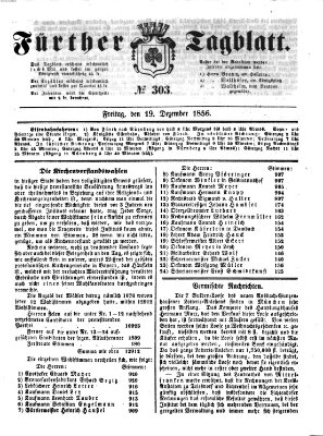 Fürther Tagblatt Freitag 19. Dezember 1856