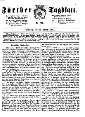 Fürther Tagblatt Mittwoch 28. Januar 1857