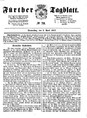 Fürther Tagblatt Donnerstag 2. April 1857