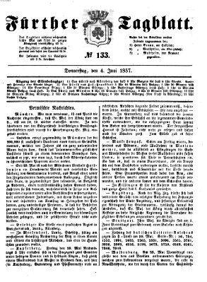 Fürther Tagblatt Donnerstag 4. Juni 1857