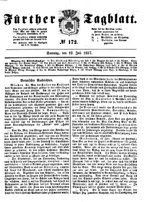 Fürther Tagblatt Sonntag 19. Juli 1857