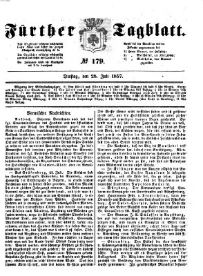 Fürther Tagblatt Dienstag 28. Juli 1857