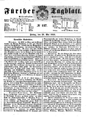 Fürther Tagblatt Freitag 28. Mai 1858