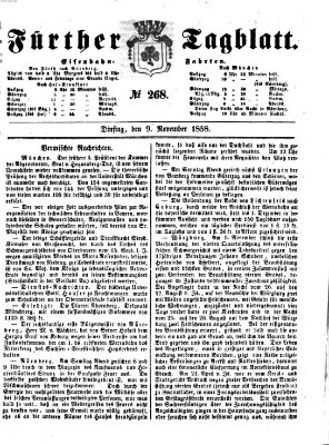 Fürther Tagblatt Dienstag 9. November 1858