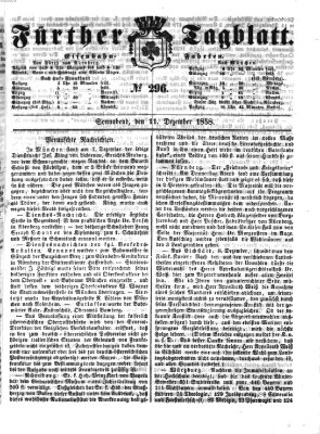 Fürther Tagblatt Samstag 11. Dezember 1858