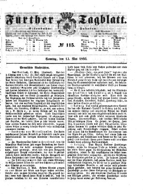 Fürther Tagblatt Sonntag 13. Mai 1860