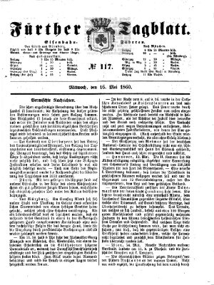 Fürther Tagblatt Mittwoch 16. Mai 1860