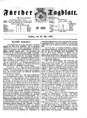 Fürther Tagblatt Dienstag 22. Mai 1860