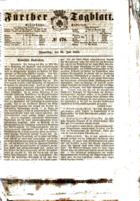 Fürther Tagblatt Donnerstag 26. Juli 1860