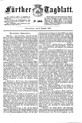 Fürther Tagblatt Samstag 8. Dezember 1860