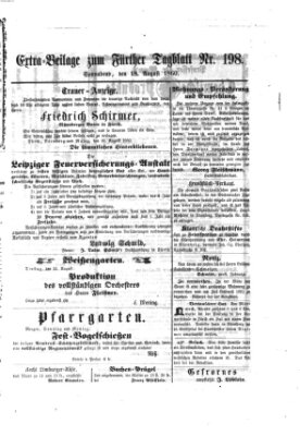 Fürther Tagblatt Samstag 18. August 1860