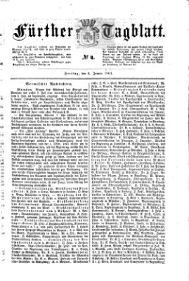 Fürther Tagblatt Freitag 4. Januar 1861