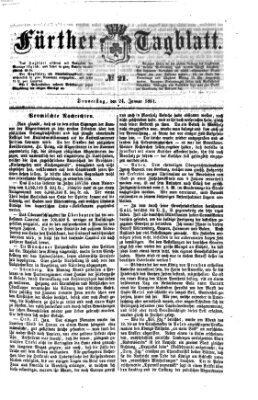 Fürther Tagblatt Donnerstag 24. Januar 1861