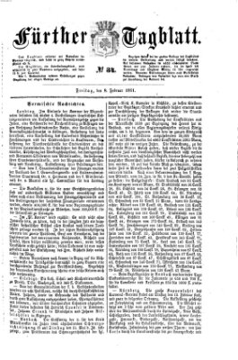 Fürther Tagblatt Freitag 8. Februar 1861