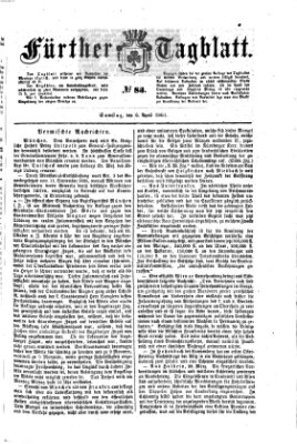 Fürther Tagblatt Samstag 6. April 1861