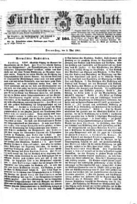 Fürther Tagblatt Donnerstag 2. Mai 1861