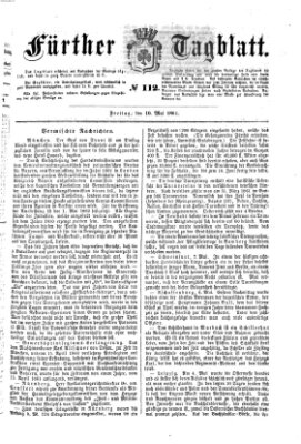 Fürther Tagblatt Freitag 10. Mai 1861