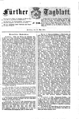 Fürther Tagblatt Freitag 17. Mai 1861