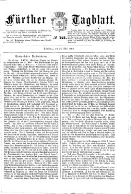 Fürther Tagblatt Dienstag 21. Mai 1861