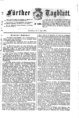 Fürther Tagblatt Samstag 1. Juni 1861
