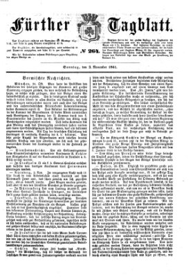 Fürther Tagblatt Sonntag 3. November 1861
