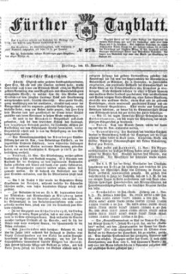 Fürther Tagblatt Freitag 15. November 1861