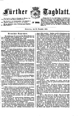 Fürther Tagblatt Sonntag 24. November 1861