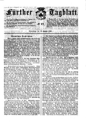 Fürther Tagblatt Sonntag 19. Januar 1862