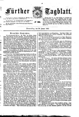 Fürther Tagblatt Donnerstag 30. Januar 1862