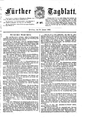 Fürther Tagblatt Freitag 31. Januar 1862
