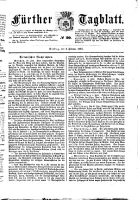 Fürther Tagblatt Dienstag 4. Februar 1862