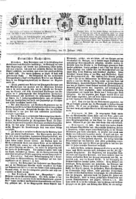 Fürther Tagblatt Freitag 21. Februar 1862