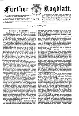 Fürther Tagblatt Sonntag 30. März 1862