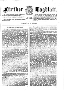 Fürther Tagblatt Sonntag 18. Mai 1862