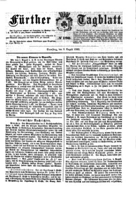 Fürther Tagblatt Samstag 9. August 1862