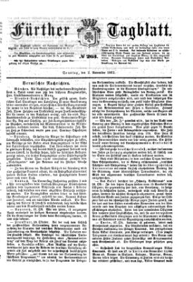 Fürther Tagblatt Sonntag 2. November 1862