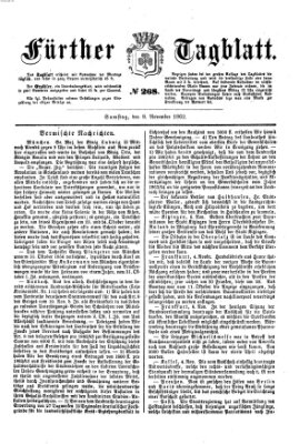 Fürther Tagblatt Samstag 8. November 1862