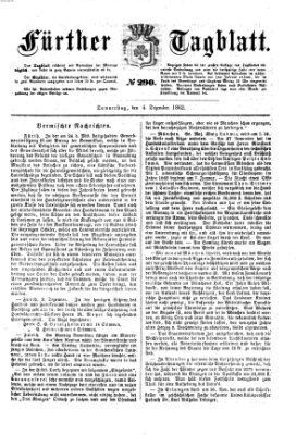 Fürther Tagblatt Donnerstag 4. Dezember 1862