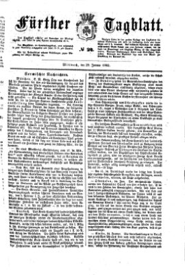 Fürther Tagblatt Mittwoch 28. Januar 1863