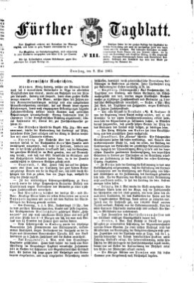 Fürther Tagblatt Samstag 9. Mai 1863
